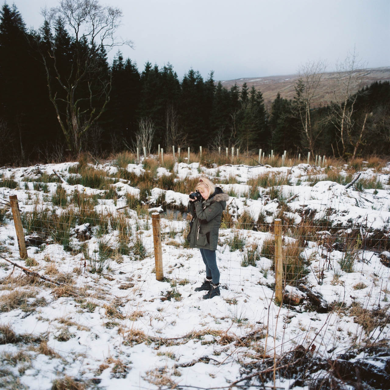 Hayley in the snow